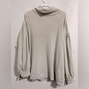 We The Free oversized mock neck